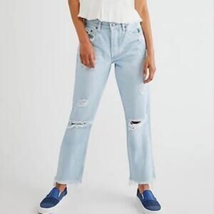 Boyish The Tommy High Rise Authentic Rigid Straight Blue Jeans Women's Size 28